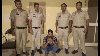 The police identified the arrested man as Saikul Khan, a resident of Basai Meo village in Ferozepur Jhirka. (HTPHOTO)