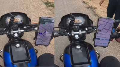The rider glanced at the map and noticed that her drop location is just 180 metres away. (Instagram/) The rider glanced at the map and noticed that her drop location is just 180 metres away. (Instagram/)