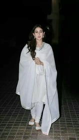 All-white ensemble – Chikankari queen vibes (Pinterest)