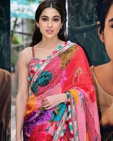 Multicoloured saree – Rang birangi realness (Pinterest)