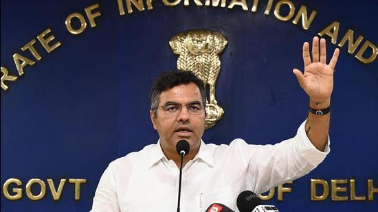 Delhi cabinet minister Parvesh Verma. (HT Photo)