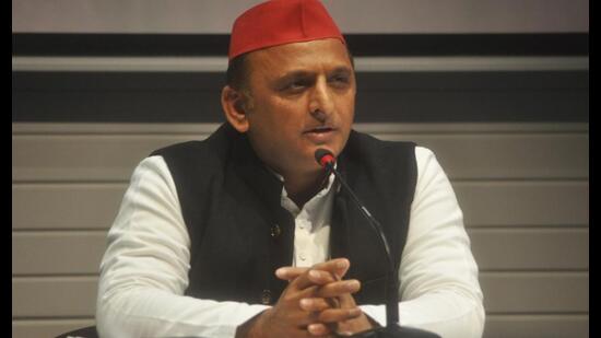 Samajwadi Party chief Akhilesh Yadav. (HT file)