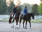 Saratoga hosts the Belmont Stakes 2025 this Saturday, where rain may influence the race.
Al Bello/Getty Images/AFP (Photo by AL BELLO / GETTY IMAGES NORTH AMERICA / Getty Images via AFP) Saratoga hosts the Belmont Stakes 2025 this Saturday, where rain may influence the race.
Al Bello/Getty Images/AFP (Photo by AL BELLO / GETTY IMAGES NORTH AMERICA / Getty Images via AFP)