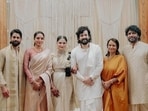 Naga Chaitanya and Sobhita Dhulipala welcomed the newlywed couple.