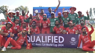 Oman's men's team qualified for their third ICC T20 World Cup in 2024. (ICC) Oman's men's team qualified for their third ICC T20 World Cup in 2024. (ICC)