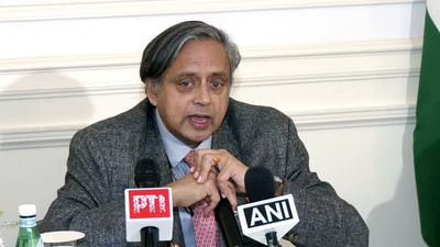 All-party delegation leader Congress MP Shashi Tharoor interacted with young professionals for Operation Sindoor global outreach on Thursday. (ANI Photo) (ANI) All-party delegation leader Congress MP Shashi Tharoor interacted with young professionals for Operation Sindoor global outreach on Thursday. (ANI Photo) (ANI)