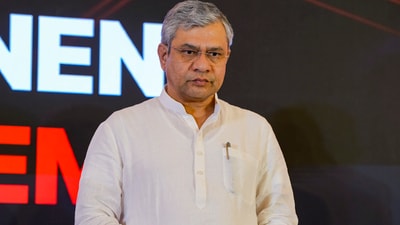 Ashwini Vaishnaw highlighted that the construction of the rail link involved over 600 km of steel welding. (PTI) Ashwini Vaishnaw highlighted that the construction of the rail link involved over 600 km of steel welding. (PTI)