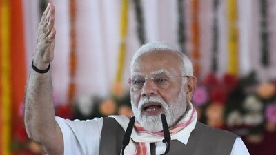 PM Modi was on a two-day visit to Patna and Bikramganj in Rohtas district on May 29 and 30. (HT Photo)