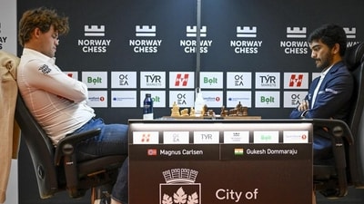Magnus Carlsen predicted D Gukesh's World C'ship challenger. (HT_PRINT) Magnus Carlsen predicted D Gukesh's World C'ship challenger. (HT_PRINT)