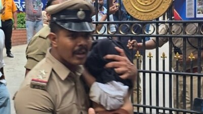 A heart-wrenching picture from Bengaluru stampede tragedy which claimed eleven lives.