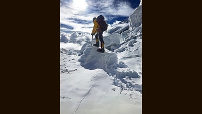 Kakka at Mount Manaslu, his first 8,000er. Kakka at Mount Manaslu, his first 8,000er.