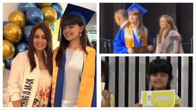 Mahima recently shared a heartwarming video on Instagram, celebrating her daughter Ariana's graduation milestone. Mahima recently shared a heartwarming video on Instagram, celebrating her daughter Ariana's graduation milestone.