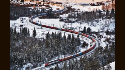 Part of the Trans-Siberian Railway in Russia, the longest single link in the world. (Getty Images) Part of the Trans-Siberian Railway in Russia, the longest single link in the world. (Getty Images)