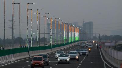 The six-lane Urban Extension Road-2 (UER-2), planned as Delhi’s third Ring Road, is set to open by August, said officials. (Hindustan Times)
