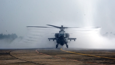 The Apache attack chopper returned to the Saharanpur air base, IAF officials reportedly said. (File image via X/@IAF_MCC)