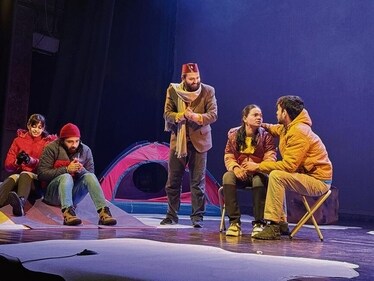 A scene from the play Stuck.