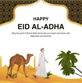 Eid-ul-Adha Mubarak. (Canva) Eid-ul-Adha Mubarak. (Canva)