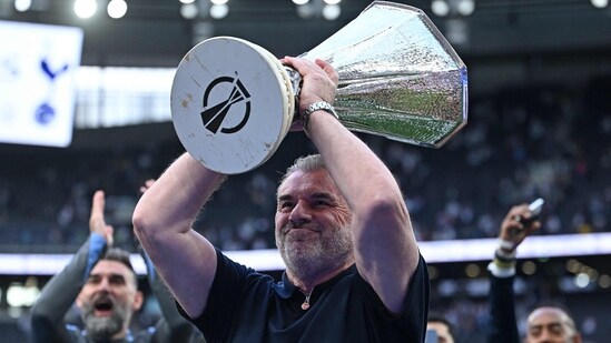 Tottenham sack manager Ange Postecoglou. (AFP)