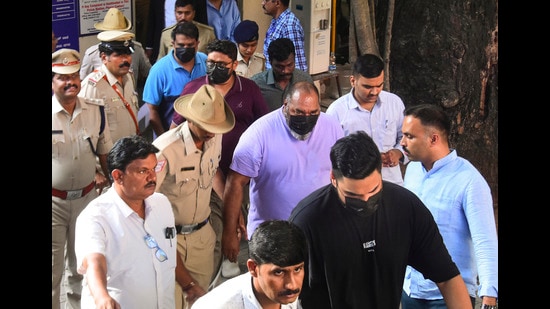 Four people arrested in connection with the stampede outside Chinnaswamy stadium, in Bengaluru were produced before the court on Friday. (PTI)