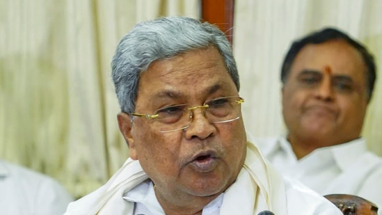 Karnataka Chief Minister Siddaramaiah during a press conference, in Bengaluru on June 5. (PTI)