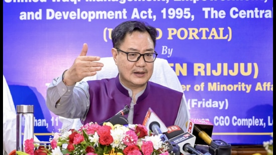 Union minority affairs minister Kiren Rijiju. (X)
