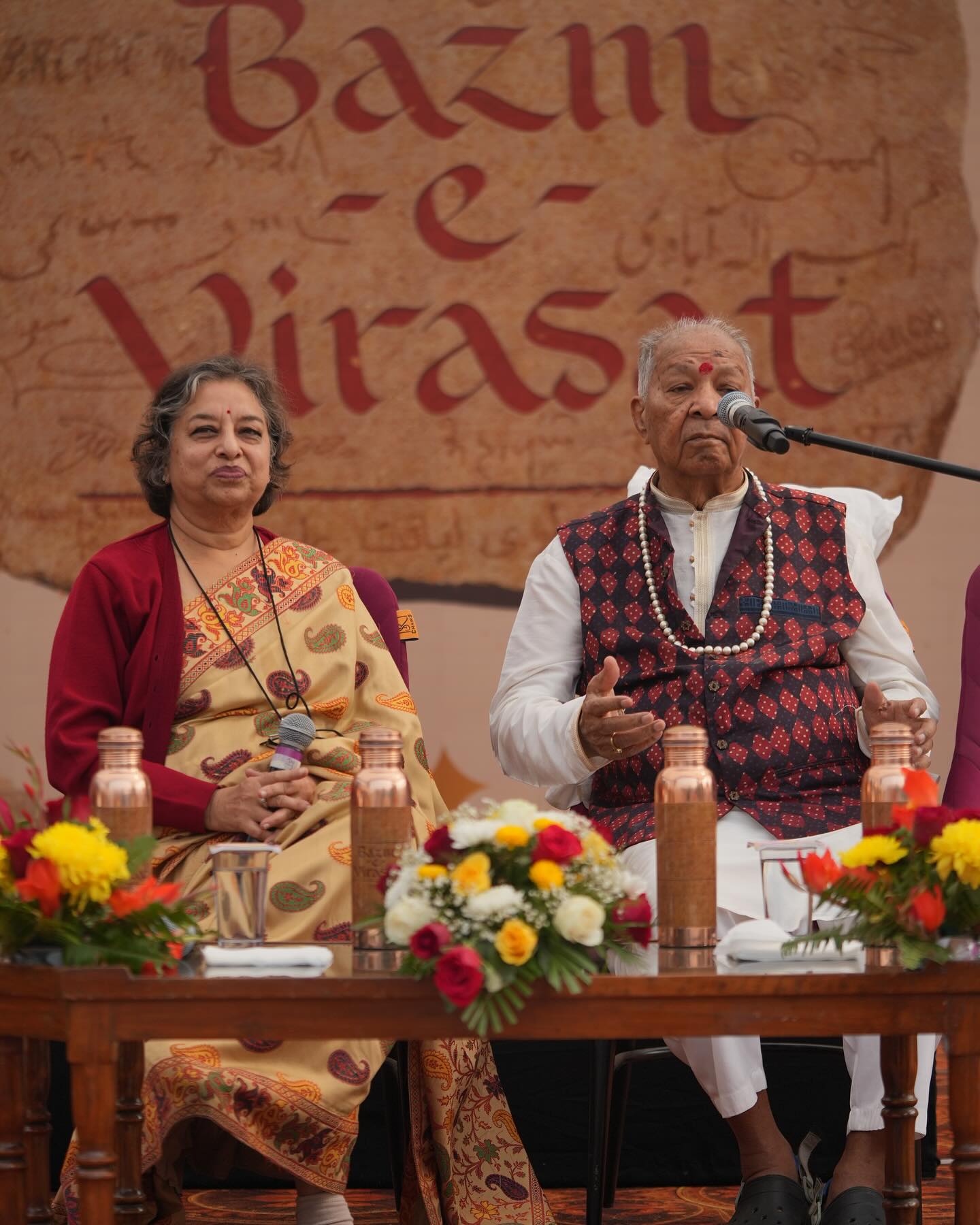Smita Agarwal and Hariprasad Chaurasia (Courtesy Bazm-e-Virasat) Smita Agarwal and Hariprasad Chaurasia (Courtesy Bazm-e-Virasat)