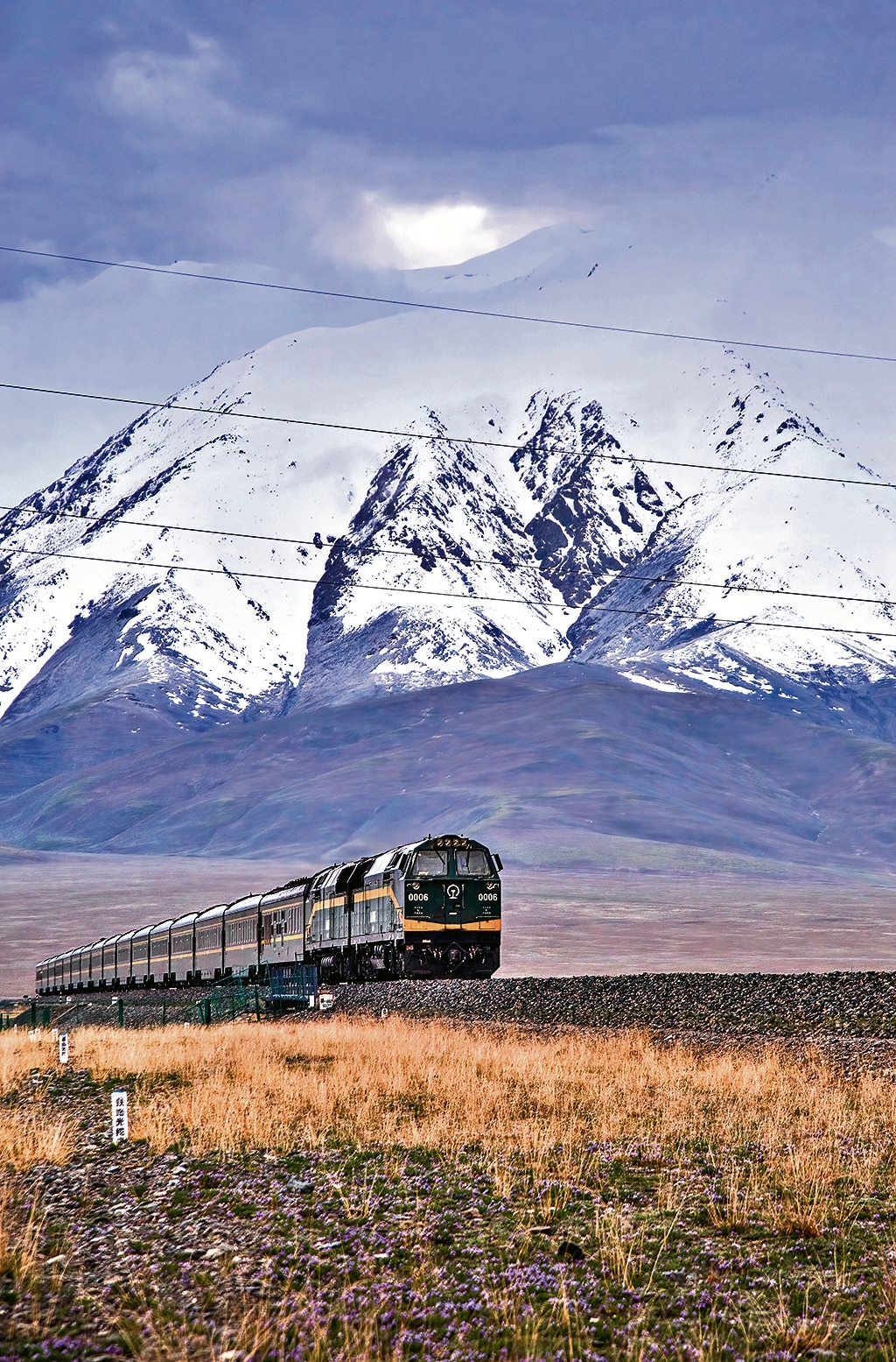 Part of the Qinghai -Tibet railway line. (Shutterstock) Part of the Qinghai -Tibet railway line. (Shutterstock)