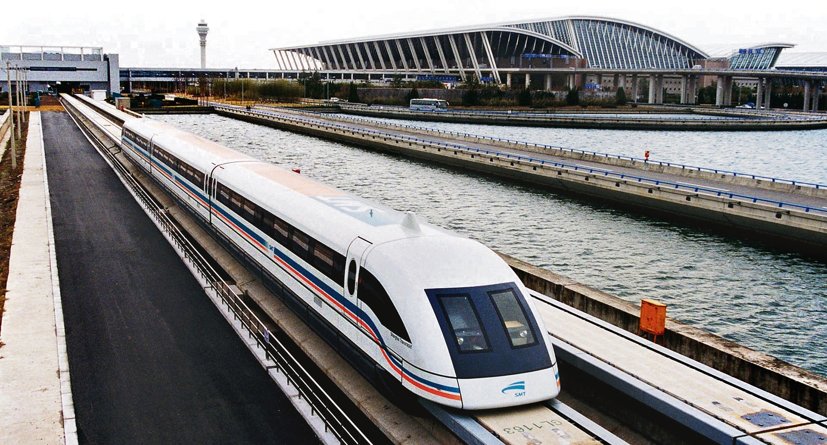 The Shanghai maglev, the fastest commuter train in the world. (Alex Needham / Wikimedia) The Shanghai maglev, the fastest commuter train in the world. (Alex Needham / Wikimedia)