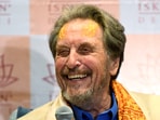 Father of Tesla CEO Elon Musk and Servotech's Global Advisor, Errol Musk, speaks to the media at the ISKCON Temple, in New Delhi on Thursday. Father of Tesla CEO Elon Musk and Servotech's Global Advisor, Errol Musk, speaks to the media at the ISKCON Temple, in New Delhi on Thursday.