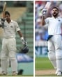 Different strokes: Rahul Dravid and Virat Kohli celebrate a century, a few years apart. (Getty Images)