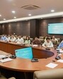 MCG commissioner Pradeep Dahiya at a meeting with civic officials at Sector 34 in Gurugram on Friday. (HT PHOTO) MCG commissioner Pradeep Dahiya at a meeting with civic officials at Sector 34 in Gurugram on Friday. (HT PHOTO)