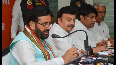 Haryana chief minister Nayab Singh Saini on Friday approved a series of welfare measures in Nuh. (HT PHOTO) Haryana chief minister Nayab Singh Saini on Friday approved a series of welfare measures in Nuh. (HT PHOTO)