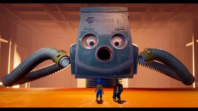In the videogame It Takes Two, a rogue vacuum cleaner attacks players. It turns out to be a really difficult level to get past. In the videogame It Takes Two, a rogue vacuum cleaner attacks players. It turns out to be a really difficult level to get past.