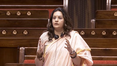 Shiv Sena UBT MP Priyanka Chaturvedi is a part of the delegation of MPs going to various countries to put forward India's position against terrorism, (Sansad TV) Shiv Sena UBT MP Priyanka Chaturvedi is a part of the delegation of MPs going to various countries to put forward India's position against terrorism, (Sansad TV)