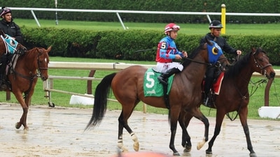 The Belmont Stakes at Saratoga Race Course features eight contenders vying for the title. Al Bello/Getty Images/AFP (Photo by AL BELLO / GETTY IMAGES NORTH AMERICA / Getty Images via AFP) (Getty Images via AFP) The Belmont Stakes at Saratoga Race Course features eight contenders vying for the title. Al Bello/Getty Images/AFP (Photo by AL BELLO / GETTY IMAGES NORTH AMERICA / Getty Images via AFP) (Getty Images via AFP)