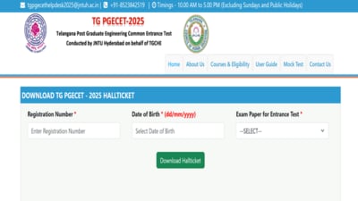 TS PGECET Hall Ticket 2025 released at pgecet.tgche.ac.in, download link here TS PGECET Hall Ticket 2025 released at pgecet.tgche.ac.in, download link here