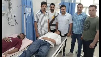 The injured criminals at the civil hospital in Hisar. (HT) The injured criminals at the civil hospital in Hisar. (HT)