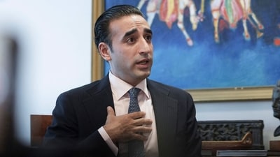 US lawmaker asks Pakistan delegation led by Bilawal Bhutto Zardari, former foreign minister of Pakistan and current head of the Pakistan People's Party to eliminate ‘vile’ terror group Jaish-e-Mohammed (AFP) US lawmaker asks Pakistan delegation led by Bilawal Bhutto Zardari, former foreign minister of Pakistan and current head of the Pakistan People's Party to eliminate ‘vile’ terror group Jaish-e-Mohammed (AFP)