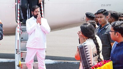 Maharashtra deputy CM Eknath Shinde was in Jalgaon to attend ‘Palkhi Yatra’ of Sant Muktai in Muktainagar on Friday. (Eknath Shinde-X) Maharashtra deputy CM Eknath Shinde was in Jalgaon to attend ‘Palkhi Yatra’ of Sant Muktai in Muktainagar on Friday. (Eknath Shinde-X)