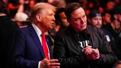 Trump and Musk are engaging in public fights. (X) Trump and Musk are engaging in public fights. (X)
