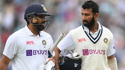 Rohit Sharma, left, and Cheteshwar Pujara (AFP) Rohit Sharma, left, and Cheteshwar Pujara (AFP)