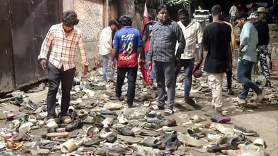 The stampede occurred on June 4 in front of Bengaluru's Chinnaswamy stadium. (ANI ) The stampede occurred on June 4 in front of Bengaluru's Chinnaswamy stadium. (ANI )