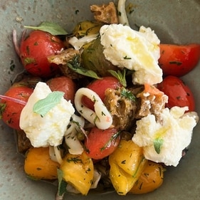 Dakos salad is a favourite from Greek (instagram) Dakos salad is a favourite from Greek (instagram)