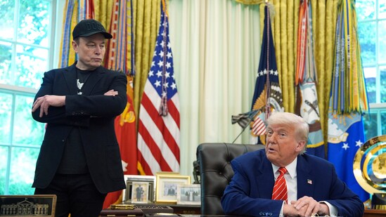 President Donald Trump and Elon Musk recently engaged in a public spat after the Tesla CEO expressed disappointment in the 'big beautiful bill' (AP)