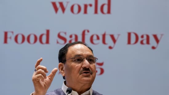 Union Minister for Health and Family Welfare, JP Nadda spoke at the World Food Safety Day, celebrated on June 7 of every year. (PTI)