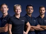 Axiom Mission 4 crew, from left to right, astronaut Slawosz Uznanski-Wisniewski of Poland, former NASA astronaut Peggy Whitson, Indian astronaut Shubhanshu Shukla, and Tibor Kapu of Hungary. Axiom Mission 4 crew, from left to right, astronaut Slawosz Uznanski-Wisniewski of Poland, former NASA astronaut Peggy Whitson, Indian astronaut Shubhanshu Shukla, and Tibor Kapu of Hungary.