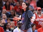 Caitlin Clark #22 of the Indiana Fever missed the game vs Chicago Sky on Saturday Caitlin Clark #22 of the Indiana Fever missed the game vs Chicago Sky on Saturday
