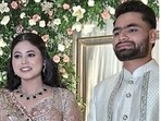 Rinku Singh, Priya Saroj engagement: The couple's pictures from the special day are here. (X/ Bhanu Nand and Arshad Gaddi)