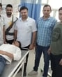 The injured criminals at the civil hospital in Hisar. (HT) The injured criminals at the civil hospital in Hisar. (HT)