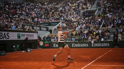 Alcaraz also ended the Italian’s 20-match winning streak at Majors. (AP) Alcaraz also ended the Italian’s 20-match winning streak at Majors. (AP)